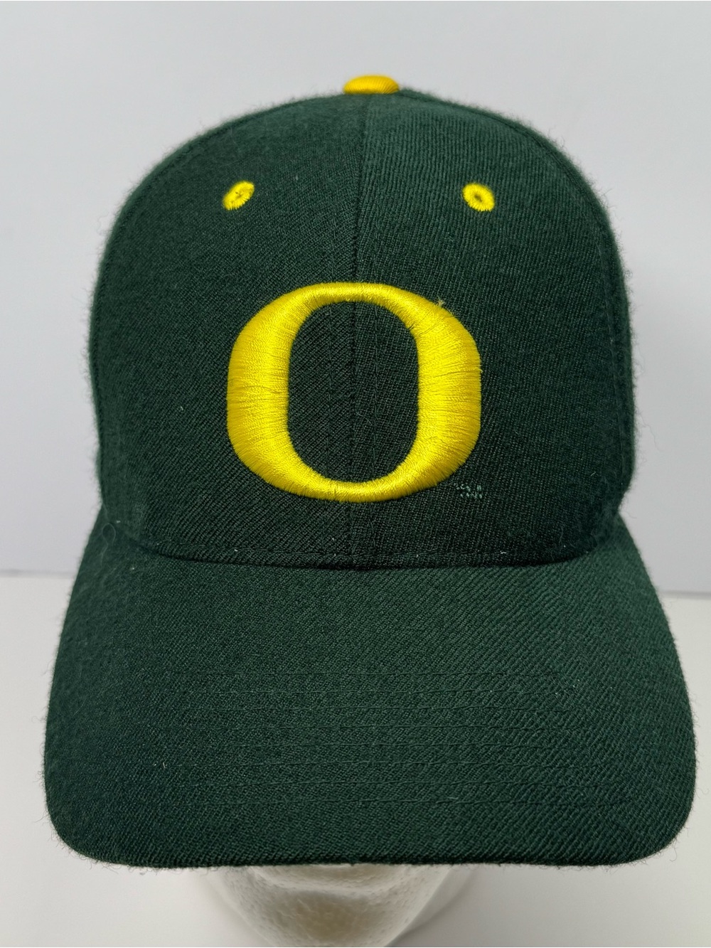 VTG Y2K Nike Team Oregon Ducks 100% Wool Strapback Hat Green NCAA casual Dad Cap